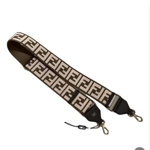 Fendi Brown and Cream Belt Bag with Iconic FF Monogram NWT